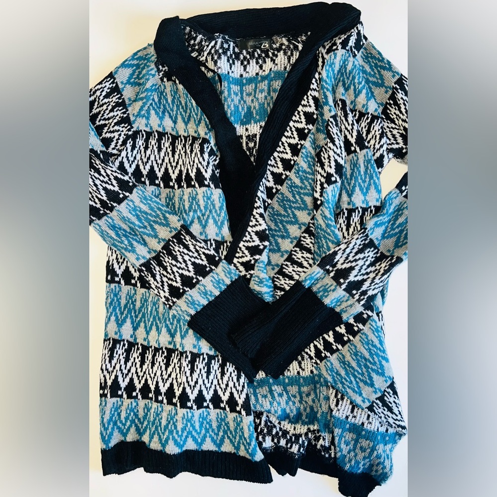 Stylish Navy and Blue Women's Sweater